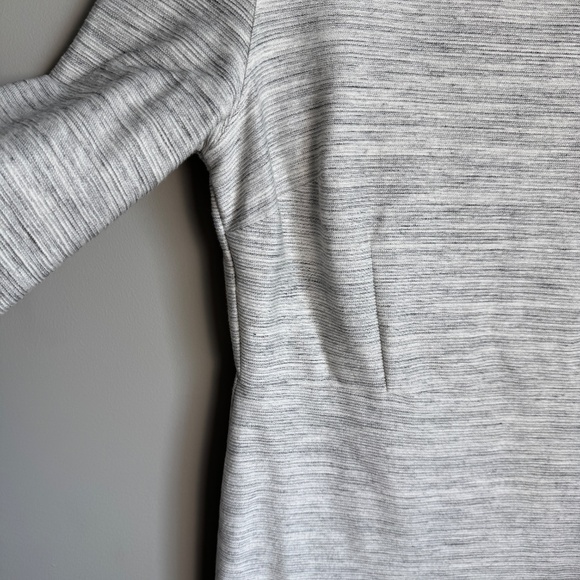 Old Navy Long Sleeve Textured Knit Shift Dress Marled Gray X-Large Boardwalk - Picture 3 of 15